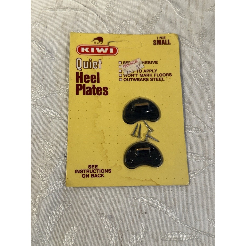 Vintage Kiwi Quiet Heel Plates  for Soles & Heel NOS Sz Small 1 Pair